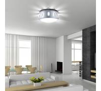 Lampada Parete Rotondo Vetro Satinato Lavoro Camera Coprire Costruzione Spot G9
