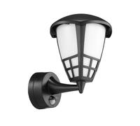 Lampada Parete Sensore Esterno Maclean IP65 Nero MCE518 B E]