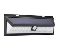 Lampada Parete Solare 118 LED, 3 modalità di Illuminazione Sensore di Movimento Risparmio Energetico, Luce di Sicurezza Giardino Ad Energia Solare di Facile Installazione