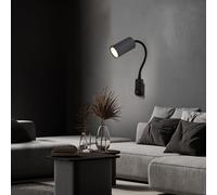 Lampada Parete Spot da Presa Sala Pranzo collo a Cigno Mobile 43 CM [EEK: Non valutato]