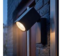 Lampada Parete Spot Esterni Alluminio Nero Regolabile LED Apparecchio Facciata