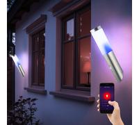 Lampada Parete Torcia per Esterni Sensore Smart Appsteuerung Dimmerabile RGB LED