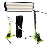 Lampada PDR Per Impieghi Gravosi (AC 110-220V/DC 12V), Pannello Riflettente Per Lampada LED A 6 Colori 95 * 26cm, Luci Di Livellamento Con Supporto Pavimento Con Ruote E Supporto Regolabile