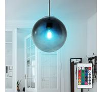Lampada Pendente da Soggiorno Regolatore Telecomando Sfera di Vetro LED RGB [EEK: F]