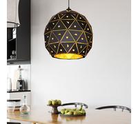 Lampada Pendente Lampada a Sospensione Lampada da Cucina Cristalli Nero D 40 CM [EEK: Non valutato]