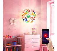 Lampada Pendente Lampada Bambini Lettere Colorato Smart RGB LED Cct Dimmerabile [EEK: G]