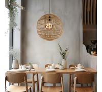 Lampada Pendente Lampada Letto Bambù Sfera Lampada da Cucina H 150 CM [EEK: Non valutato]