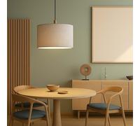 Lampada Pendente Lampada Sala Pranzo Luci Soggiorno Nero Simil Legno Grigio