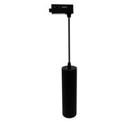 Lampada pendente LED binario monofase 8W GU10 RGB alluminio nero 20cm [EEK: F]
