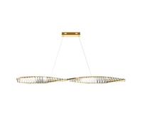 Lampada Pendente LED Cristallo 120 CM Lungo IN Ottone Bianco Caldo Pendelleuchte [EEK: G]