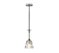 Lampada Pendente LED Lampada da Bagno IP44 Plafoniera Ottone D 13 CM