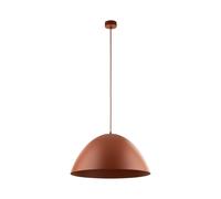Lampada Pendente Metallo Ø 50 CM Regolabile H: Max. 170 CM Rosso E27 Rotondo