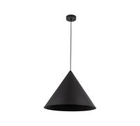 Lampada Pendente Metallo E27 Ø 50 CM Grande H:1,7 M Regolabile Nero