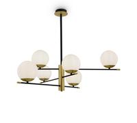 Lampada pendente Modern in Metallo e Vetro Nostalgia Opaco Oro