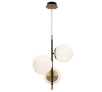 Lampada pendente Modern in Metallo e Vetro Nostalgia Opaco Oro