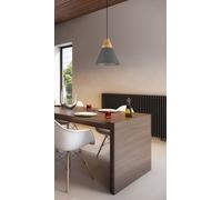 Lampada pendente Pendant in Metallo e Legno Bicones Nero