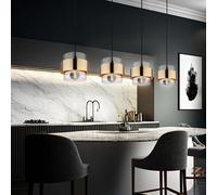 Lampada Pendente Plafoniera Ottone Luce Sala da Pranzo Cucina 4 Fiamma [EEK: Non valutato]