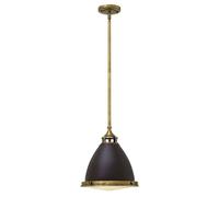 Lampada Pendente Plafoniera Vetro Metallo Bronzo D 32,4 CM Lampada Sala Pranzo [EEK: Non valutato]