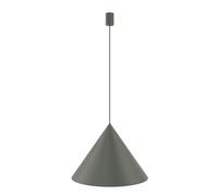 Lampada Pendente Regolabile H: Max. 1,3 M Ø 50 CM Cono Grigio GU10 Metallo
