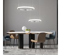 Lampada Pendente Tavolo da Pranzo Telecomando Altezza Regolabile LED Regolatore