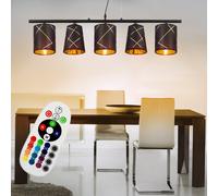 Lampada Pendente Telecomando Dimmerabile RGB LED Lampada Sala Pranzo Tessuto
