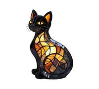Lampada Per Animali - Lampada Da Scrivania Per Gatti Luci A LED Statue Animal, Scultura In Resina Arredamento Per La Casa Spettrale Per Scaffali Interni Appartamento Camera Da Letto Comodino Bar Natal