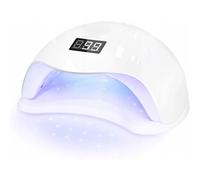 Lampada per asciuga unghie semipermanente a LED per manicure e pedicure, essiccazione dello smalto UV, lampada per unghie, 48 W, adatta per salone di bellezza, lampada per unghie, 3 impostazioni