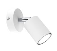 Lampada per Bambini Lettura Bianco Ø 8 CM Orientabile GU10 Metallo Spot Parete