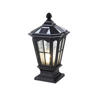 Lampada per berretto solare per esterni per decorazione da giardino lampada a led impermeabili per la villa in alluminio di illuminazione a parete in alluminio da parete luci di piedistallo esterno