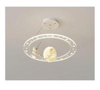 Lampada per cameretta dei Bambini Lampada Creativa per Camera da Letto Lampada a LED per Astronauta Lampadario Nordico Minimalista Cielo Stellato Illuminazione (White)