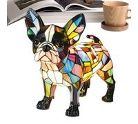 Lampada Per Cani Di Piccola Taglia, Morbida E Confortevole, 15x10x10 Cm, Lampada Notturna Da Tavolo Bulldog Francese In Resina Colorata, LED A Tema Simpatici Cani Da Compagnia, Design Compatto E Porta