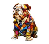 Lampada Per Cani Di Piccola Taglia, Morbida E Confortevole, 15x10x10 Cm, Lampada Notturna Da Tavolo Bulldog Francese In Resina Colorata, LED A Tema Simpatici Cani Da Compagnia, Design Compatto E Porta