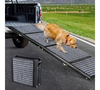 Lampada per cani più lunga 180 cm e più larga 50 cm, pieghevole per auto con tappeto antiscivolo, pieghevole per gradini esterni, scala per cani di taglia media e grande in un SUV e camion