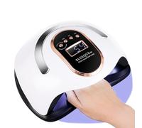 Lampada per chiodi UV con 4 impostazioni del timer, 36 lampadine a LED, potenza a 168 W, sensore automatico, display LCD, adatto per l'uso della casa e del salone come lampada a cura delle ungh white