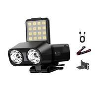 Lampada Per Cuffie - Proiettore A Batteria Lunga Durata Unità LED Robusta Torcia Elettrica Multiuso Con Morsetto COB Fonte Fascio Stabile Modulo di Ricarica Costruzione Stabile Per La