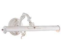 Lampada per Dipinti Wandleuchte Bianco Metallo Regolabile B: 44,5cm 2x E14