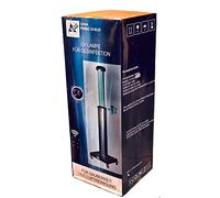 Lampada per disinfezione UVC molto forte 150 W con ruote, ozono, telecomando e sensore di movimento purificatore d'aria contro virus batteri muffa germi acari tarme neutralizzano gli odori