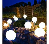 Lampada per Esterni a Sfera Solare LED da Giardino Chiodi Balcone 10er Set