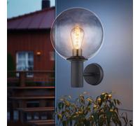 Lampada per Esterni Apparecchio Facciata da Parete Sfera di Vetro Rauch Balcone