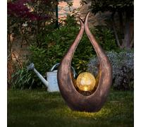 Lampada per Esterni da Giardino Solare LED Vetro Scultura Luci Decorative Bronzo