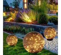 Lampada per Esterni Giardino Solare LED da Balcone Luce Sferica Rauch 3er Set