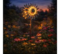 Lampada Solare Giardino Girandola LED per Esterni Oro Blu Patio H 92 CM [EEK: Non valutato]