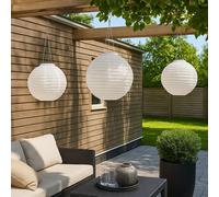 Lampada per Esterni Lampione Solare LED Giardino Bianco Matrimonio Partylaterne [EEK: Inaditato]