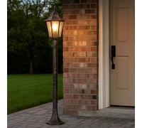 Lampada per Esterni Piantana Balcone Lampada Patio Lanterna Bronzo LED H 120 CM [EEK: F]