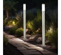 Lampada per Esterni Piantana da Pavimento Giardino Prese Sensore di 2x [EEK: Non valutato]