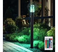 Lampada per Esterni Piantana Dimmerabile Telecomando LED Lampione Acciaio Inox [EEK: F]