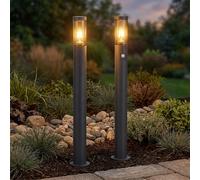 Lampada per Esterni Piantana E27 Antracite Rauch Sensore di Movimento 2er Set [EEK: Non valutato]