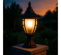 Lampada per Esterni Piantana Lampione Luce con Piedistallo Patio da Giardino [EEK: Inaditato]
