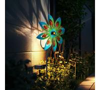 Lampada per Esterni Solare Girandola LED Chiodi Sfera Crackle Giardino Cristalli