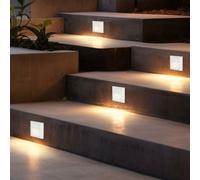 Lampada per Esterni Stufenlampe Parete LED da Giardino Luci Scale Bianco 4er Set